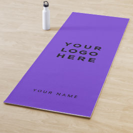Logo-Lila Name Unternehmen Werbeaktion Yogamatte