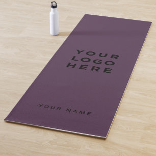 Logo-Lila Name Unternehmen Werbeaktion Yogamatte