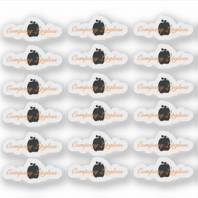 Logo-Lip-Branding für Werbefilm Halloween-Glanz Aufkleber (Vorderseite)