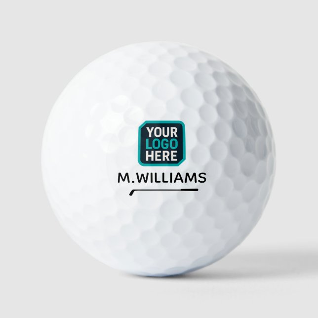 Logo Logotyp Markierung Benutzerdefinierter Name Golfball (Vorderseite)