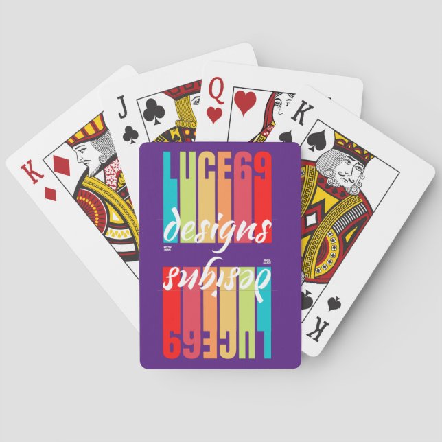 Logo "LUCE69 DESIGNS" Spielkarten (Rückseite)