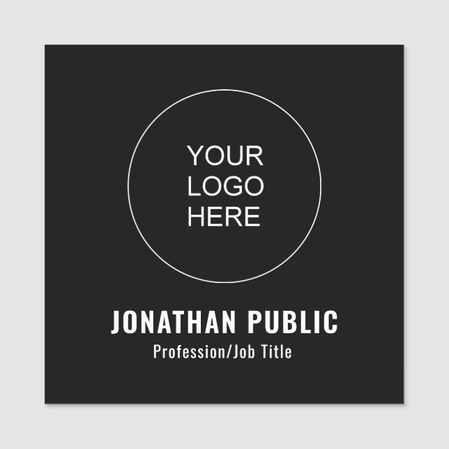 Logo-Magazin für das Unternehmen "Benutzerdefinier Namensschild (Vorderseite)