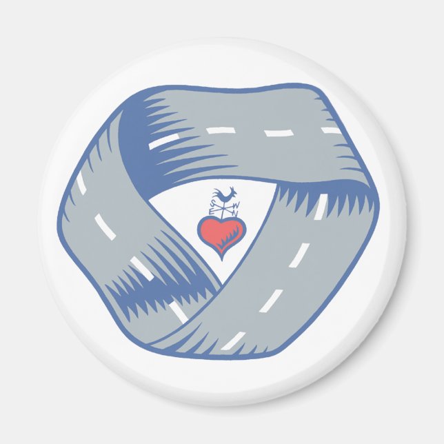 Logo-Magazin "Round CR Road" Magnet (Vorne)