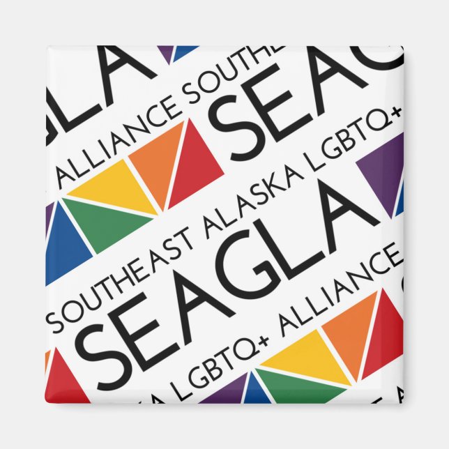 Logo-Magazin SEAGLA Square Magnet (Vorne)