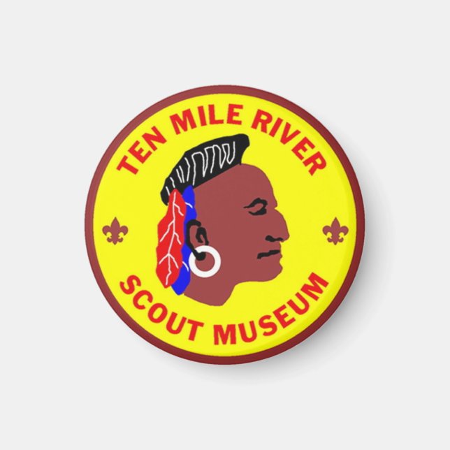 Logo-Magazin "Zehn-Mile-River-Scout-Museum" Magnet (Vorne)