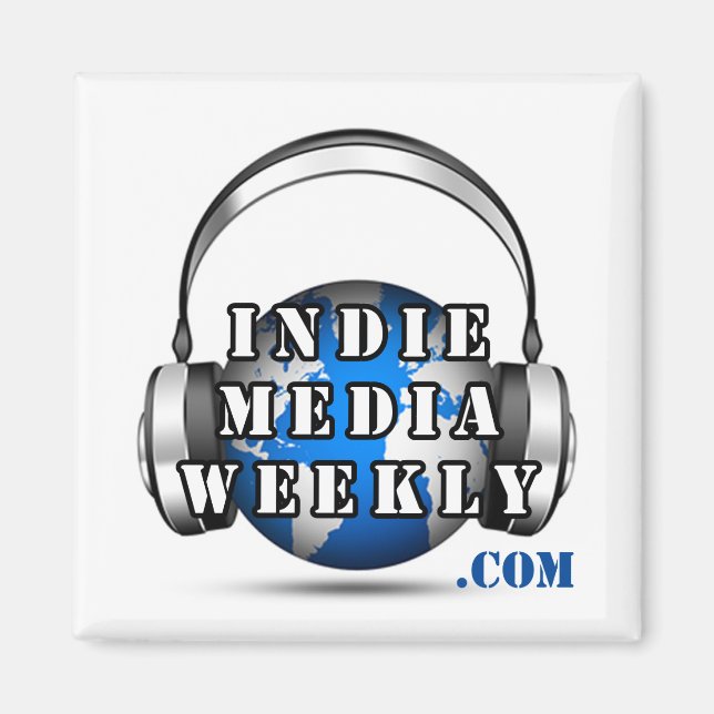 Logo-Magnet der Indie Media Weekly Magnet (Vorne)