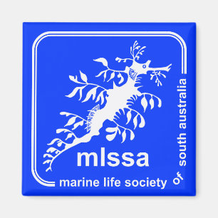 Logo-Magnet der Marine Life Society in Südaustrali Magnet