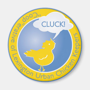 Logo-Magnet für Cluck Magnet