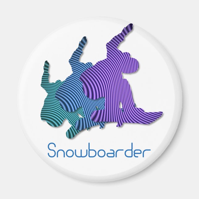 Logo-Magnet für Snowboarder Magnet (Vorne)