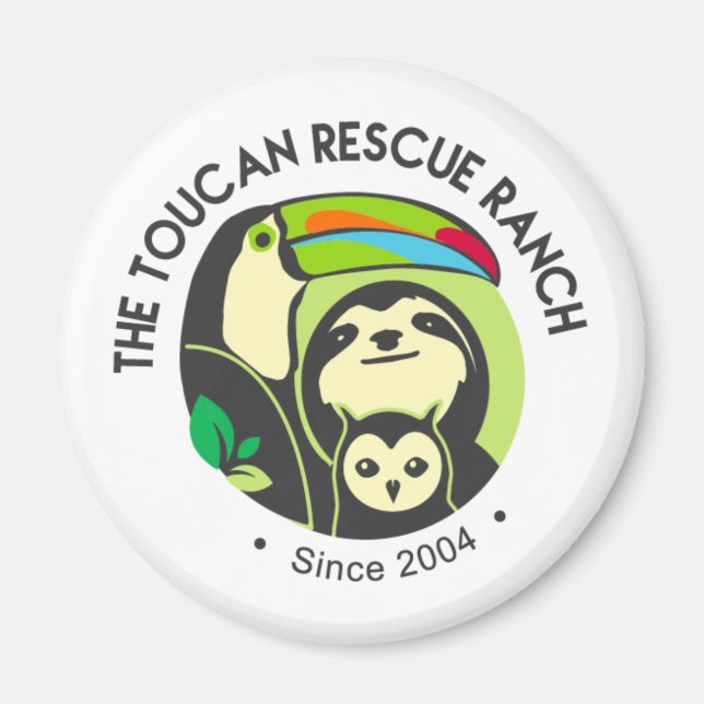 Logo-Magnet für Toucan Rescue Ranch Magnet (Vorne)