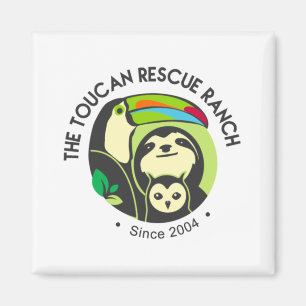 Logo-Magnet für Toucan Rescue Ranch - Square Magnet