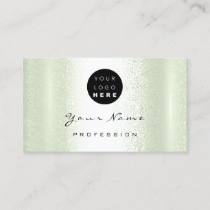 Logo-Makeup Artist Hair Nails Beruflich grün Visitenkarte