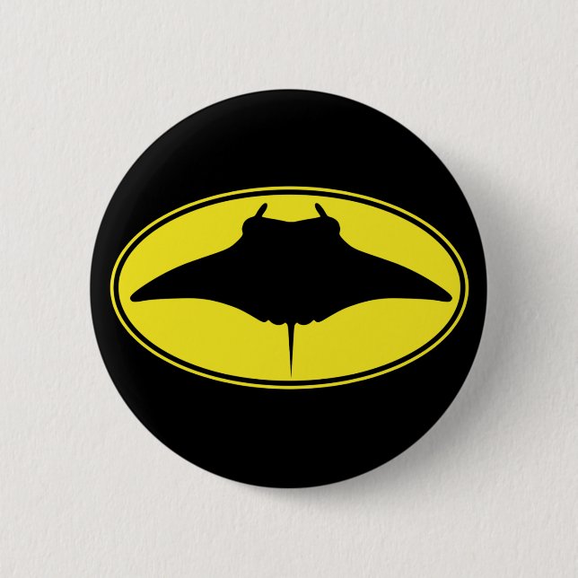 Logo Manta Ray Button (Vorderseite)