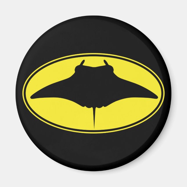 Logo Manta Ray Magnet (Vorne)