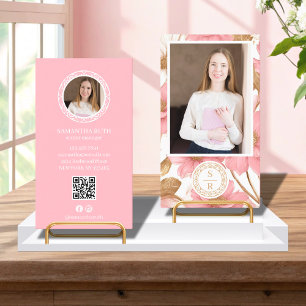 Logo-Markenbezeichnung "Luxury Floral Botanical Mo Visitenkarte