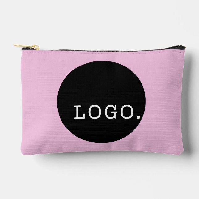 LOGO MARKENKLIENT GIFT MARKETING MERCH BALLET PINK ZUBEHÖRTASCHE (Vorderseite)