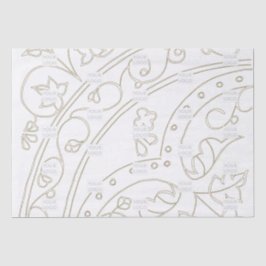 Logo-Markenmuster für Unternehmen Elegantes Busine Seidenpapier