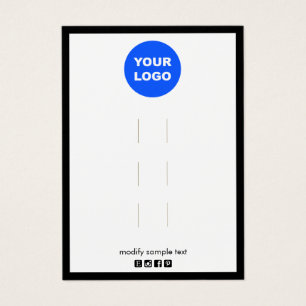 Logo-Mehrfach-3-Hair-Clip-Display-Halter hinzufüge