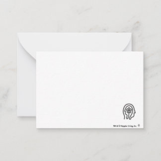 Logo-Merkkarte für Happier Living Mitteilungskarte