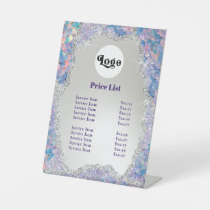 Logo Mermaid Sequin Preisliste Pedestzeichen Sockelschild