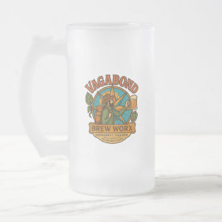 Logo-Milchglas-Bierkrug Mattglas Bierglas