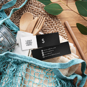 Logo-Minimal einfache Schwarze Social-Media-Preis-