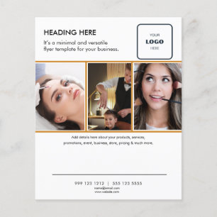 Logo Minimal Foto Business Marketing Flyer