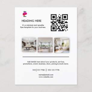 Logo Minimal Foto Geschäftsmarketing Flyer