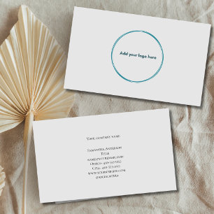 Logo Minimalist Grau Professionelle Visitenkarte Telefonnummerkarte