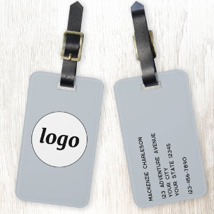 Logo Minimalist Promotional Blau Geschäft Branding Gepäckanhänger