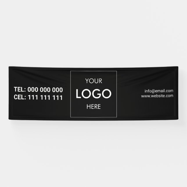 Logo Minimalistisch Modern Banner (Horizontal)