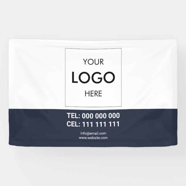 Logo Minimalistisch Modernes Business-Banner Banner (Horizontal)