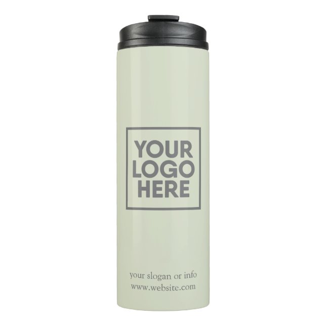 Logo | Minimalistisch Therme in der Geschäftsgesel Thermosbecher (Vorderseite)