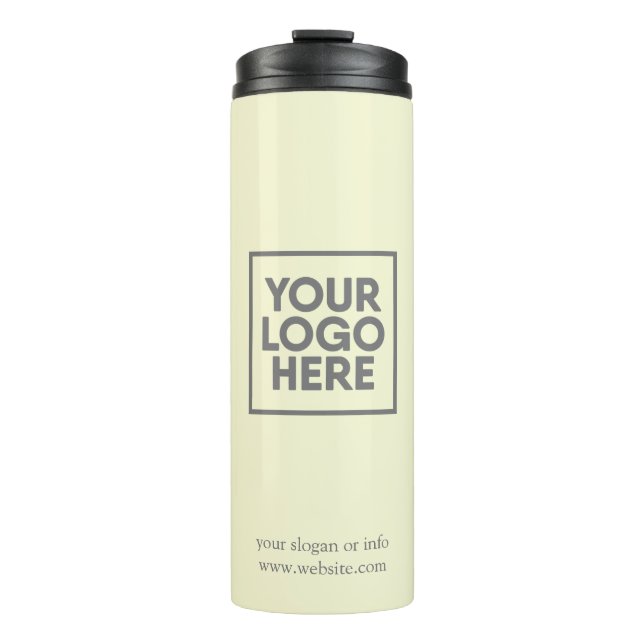 Logo | Minimalistisch Therme in der Geschäftsgesel Thermosbecher (Vorderseite)