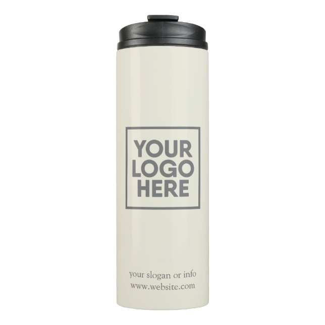 Logo | Minimalistisch Therme in der Geschäftsgesel Thermosbecher (Vorderseite)