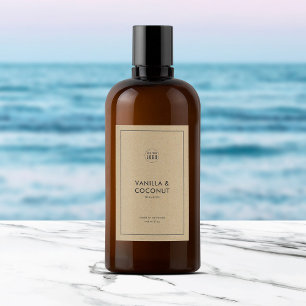 Logo-Minimalistische Kraft-Produktetikette hinzufü Weinetikett