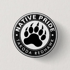 Logo mit Bärenpranke und personalisiertem Namen im Button