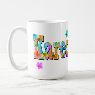 Logo mit Blüten, Kaffeetasse