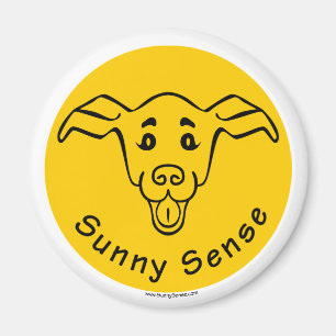 Logo mit dem Sonnensegel mit dem Hund-Magneten Magnet