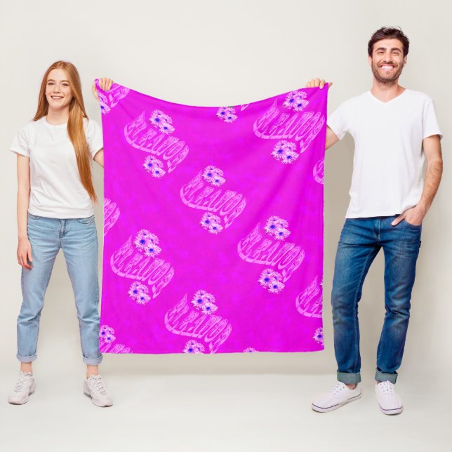 Logo mit Eleanor-Namen bei Daisis, Fleecedecke (Beispiel)