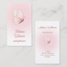 Logo mit rosa Schmetterling rosa Farbverlauf