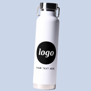Logo mit Text-Branding-Werbung Trinkflasche
