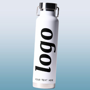 Logo mit Text-Branding-Werbung Trinkflasche