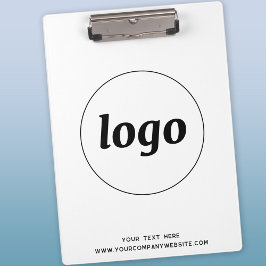 Logo mit Text-Business-Zwischenablage Klemmbrett