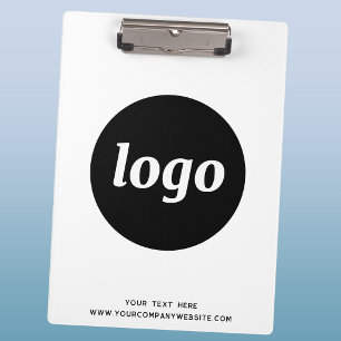 Logo mit Text Geschäft Branding Werbeartikel Klemmbrett