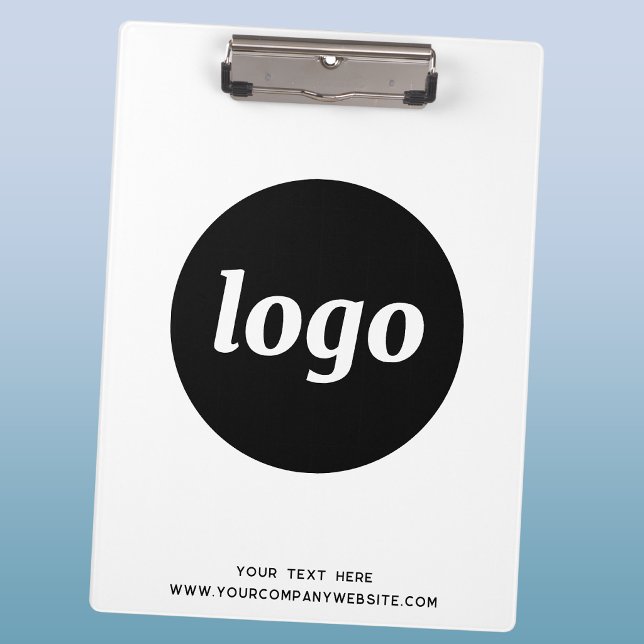 Logo mit Text Geschäft Branding Werbeartikel Klemmbrett (Von Creator hochgeladen)