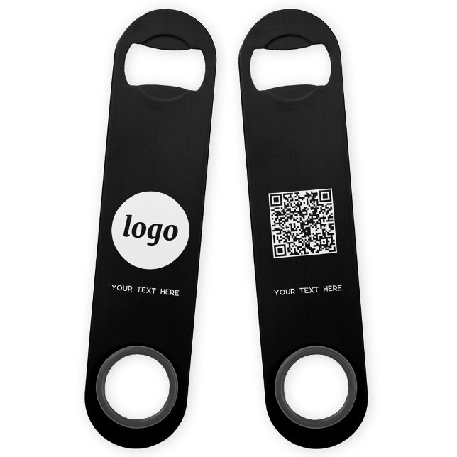 Logo Mit Text QR-Code Geschäft Speed Flaschenöffner (Logo QR code custom text business promotional bar key bottle opener)