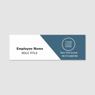 Logo Mitarbeiter Foto Magnetic Safety Button Name-