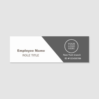 Logo Mitarbeiter Foto Magnetic Safety Button Name-