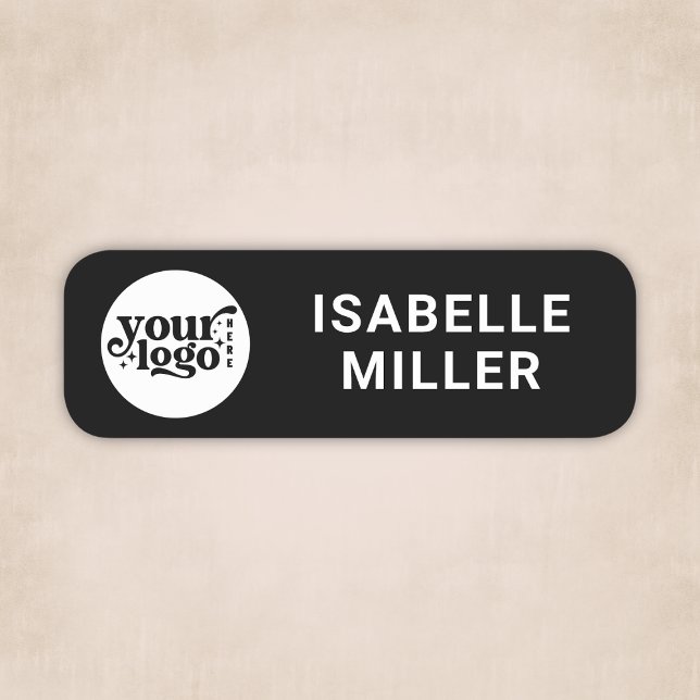 Logo Mitarbeiter Personal Magnet- oder Ansteckname Namensschild (Logo Employee Staff Magnetic or Pin Name Tag)